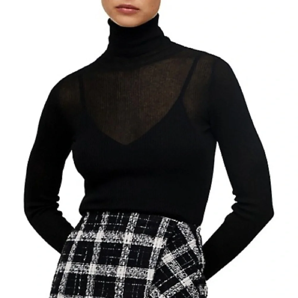 Mango Sheer Turtle Neck - Picture 1 of 8